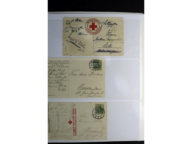 Rotes Kreuz: 1900/1960 (ca.), umfangreicher Sammlungsposten mit ca. 240 Briefen, Karten und Ganzsachen mit vielen Sonder- und