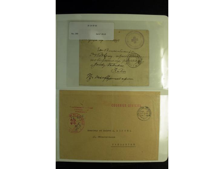 Rotes Kreuz: 1900/1960 (ca.), umfangreicher Sammlungsposten mit ca. 240 Briefen, Karten und Ganzsachen mit vielen Sonder- und