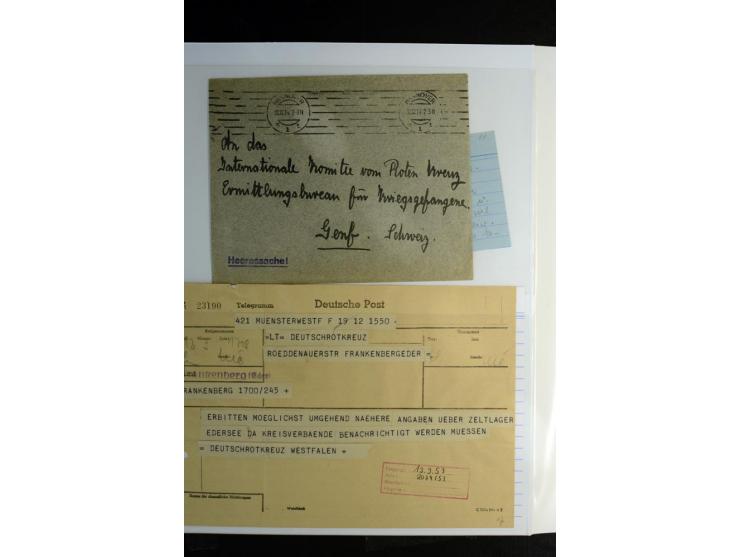 Rotes Kreuz: 1900/1960 (ca.), umfangreicher Sammlungsposten mit ca. 240 Briefen, Karten und Ganzsachen mit vielen Sonder- und