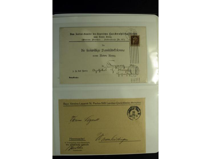 Rotes Kreuz: 1900/1960 (ca.), umfangreicher Sammlungsposten mit ca. 240 Briefen, Karten und Ganzsachen mit vielen Sonder- und