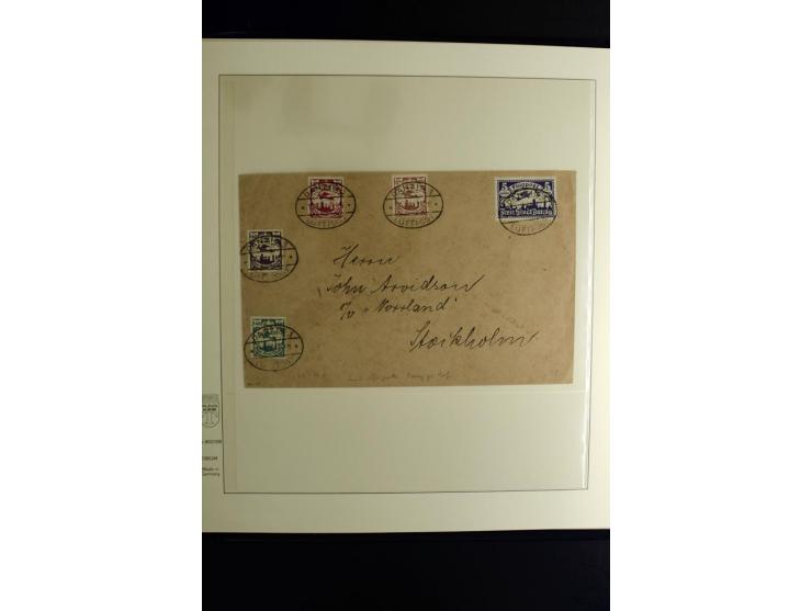 1912/1960 (ca.), umfangreiche Sammlung Flugpost- und Zeppelinmarken Deutschland mit Schwerpunkt vor 1945 mit vielen interessa
