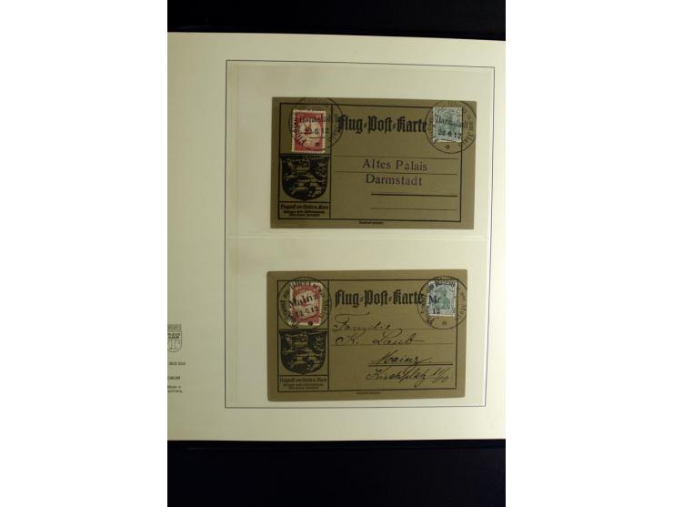 1912/1960 (ca.), umfangreiche Sammlung Flugpost- und Zeppelinmarken Deutschland mit Schwerpunkt vor 1945 mit vielen interessa
