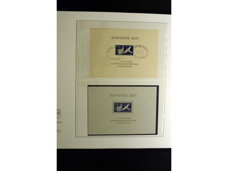 1912/1960 (ca.), umfangreiche Sammlung Flugpost- und Zeppelinmarken Deutschland mit Schwerpunkt vor 1945 mit vielen interessa