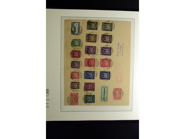 1912/1960 (ca.), umfangreiche Sammlung Flugpost- und Zeppelinmarken Deutschland mit Schwerpunkt vor 1945 mit vielen interessa