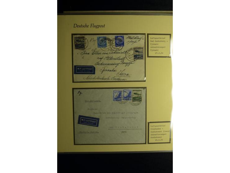 1912/1960 (ca.), umfangreiche Sammlung Flugpost- und Zeppelinmarken Deutschland mit Schwerpunkt vor 1945 mit vielen interessa