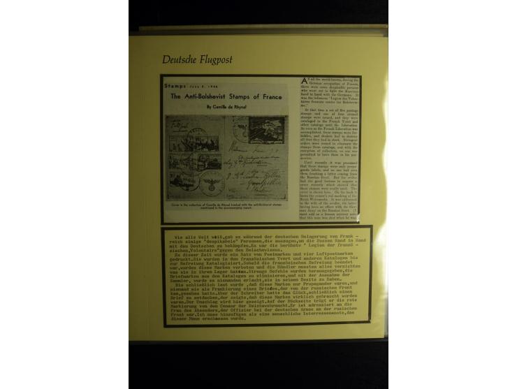 1912/1960 (ca.), umfangreiche Sammlung Flugpost- und Zeppelinmarken Deutschland mit Schwerpunkt vor 1945 mit vielen interessa