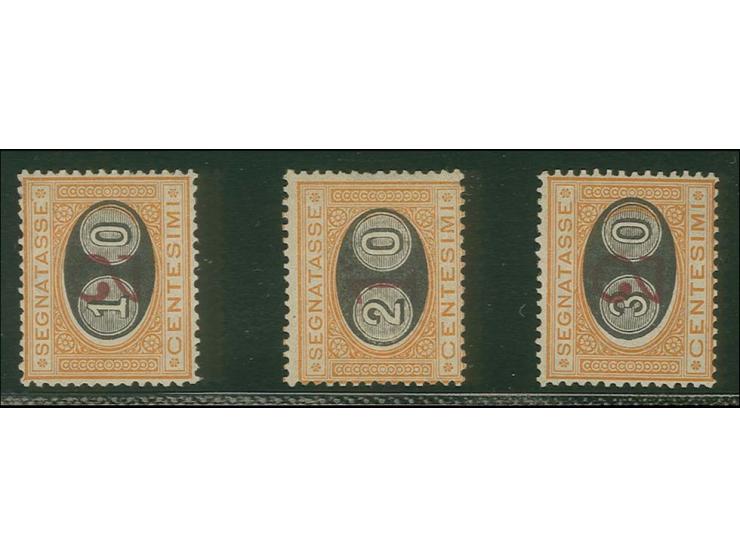 1890/91, overprint issue 10 on 2 c.-30 on 2 c., unmounted mint, fine, sign. Dr. Avi with certificate