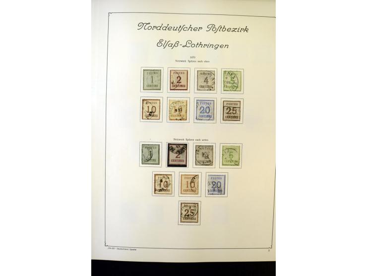 Baden bis Württemberg (ohne Bremen), ungebrauchte und gestempelte Sammlung, in weiten Teilen kpl. mit u.a. Baden Mi.-Nr. 21b 