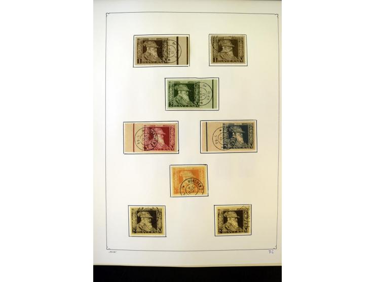Baden bis Württemberg (ohne Bremen), ungebrauchte und gestempelte Sammlung, in weiten Teilen kpl. mit u.a. Baden Mi.-Nr. 21b 
