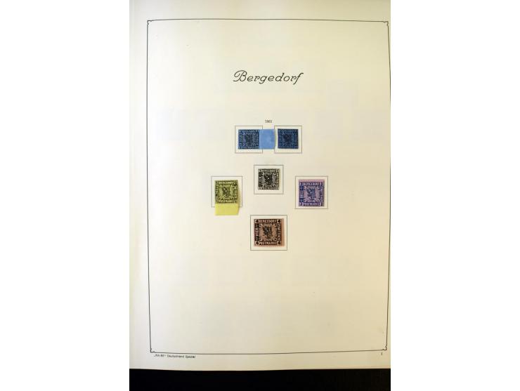 Baden bis Württemberg (ohne Bremen), ungebrauchte und gestempelte Sammlung, in weiten Teilen kpl. mit u.a. Baden Mi.-Nr. 21b 
