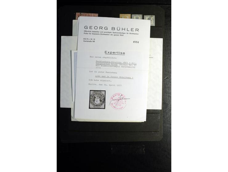 Sehr schöne ungebrauchte und gestempelte Sammlung der Norddeutschen Staaten mit vielen guten Werten, kleinen Einheiten, Rands