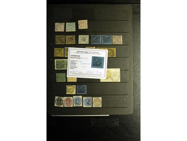 Sehr schöne ungebrauchte und gestempelte Sammlung der Norddeutschen Staaten mit vielen guten Werten, kleinen Einheiten, Rands