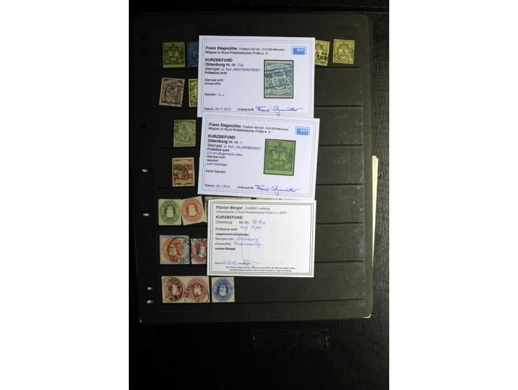 Sehr schöne ungebrauchte und gestempelte Sammlung der Norddeutschen Staaten mit vielen guten Werten, kleinen Einheiten, Rands
