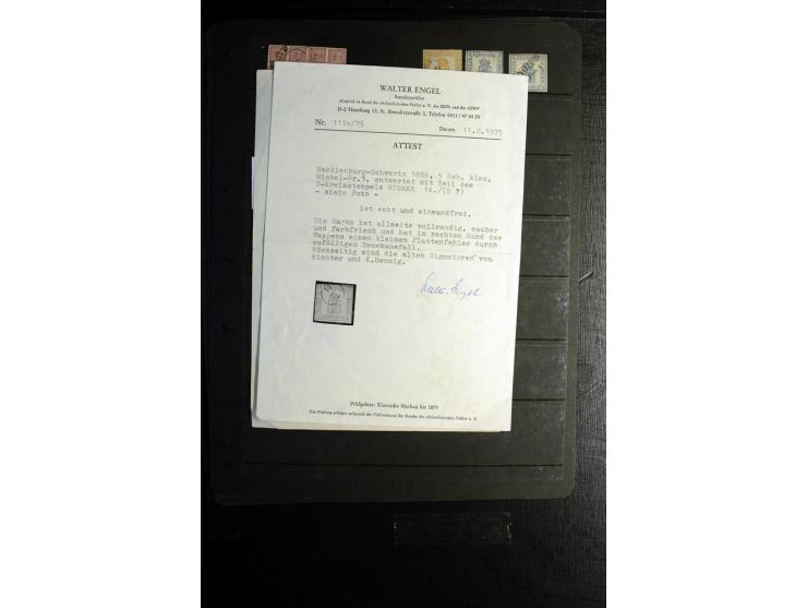 Sehr schöne ungebrauchte und gestempelte Sammlung der Norddeutschen Staaten mit vielen guten Werten, kleinen Einheiten, Rands
