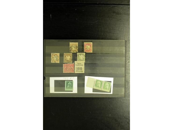 1850/1911 (ca.), ungebrauchte und gestempelte Partie, dabei Einheiten, Briefstücke, bessere Stempel etc.
