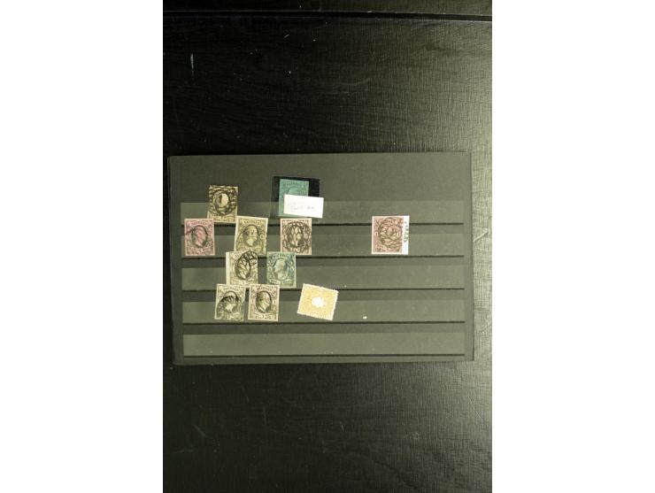 1850/1911 (ca.), ungebrauchte und gestempelte Partie, dabei Einheiten, Briefstücke, bessere Stempel etc.