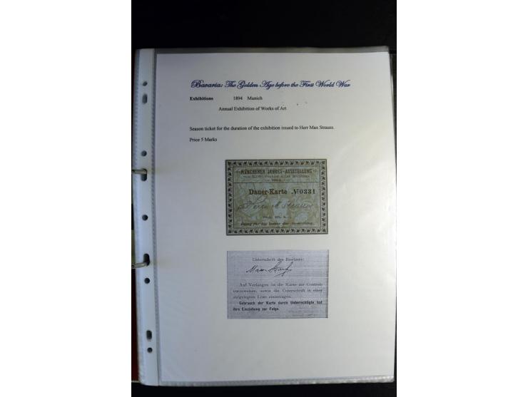 1840/1920, sehr interessante Sammlung ab Vorphila, außerdem etliche, auch bessere Ansichts- und Werbekarten, dekorative vorge
