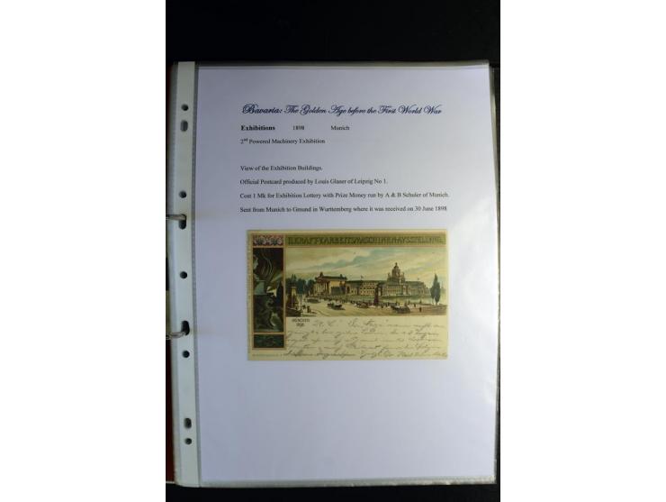 1840/1920, sehr interessante Sammlung ab Vorphila, außerdem etliche, auch bessere Ansichts- und Werbekarten, dekorative vorge