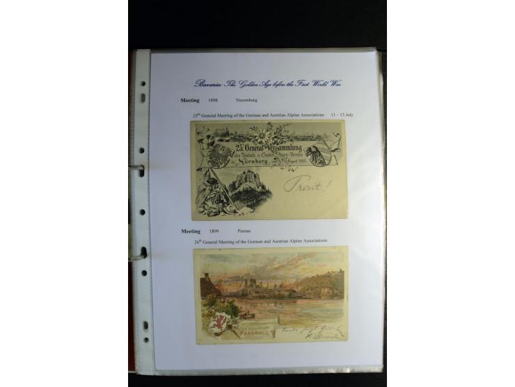 1840/1920, sehr interessante Sammlung ab Vorphila, außerdem etliche, auch bessere Ansichts- und Werbekarten, dekorative vorge