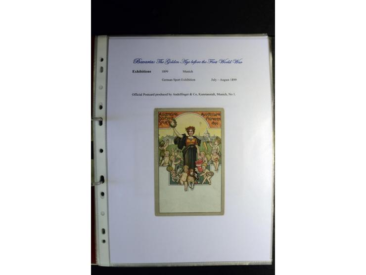 1840/1920, sehr interessante Sammlung ab Vorphila, außerdem etliche, auch bessere Ansichts- und Werbekarten, dekorative vorge