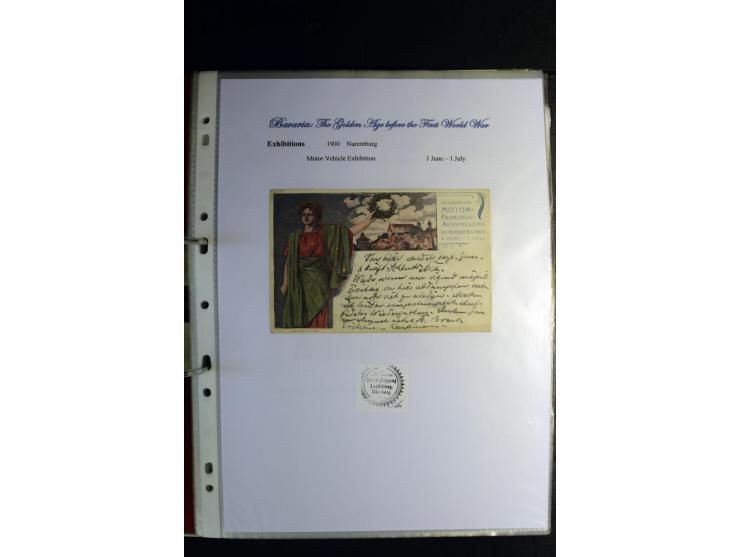1840/1920, sehr interessante Sammlung ab Vorphila, außerdem etliche, auch bessere Ansichts- und Werbekarten, dekorative vorge