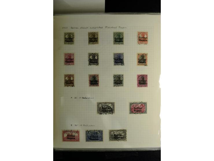 1840/1920, sehr interessante Sammlung ab Vorphila, außerdem etliche, auch bessere Ansichts- und Werbekarten, dekorative vorge