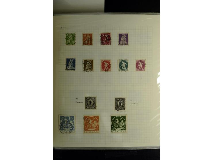 1840/1920, sehr interessante Sammlung ab Vorphila, außerdem etliche, auch bessere Ansichts- und Werbekarten, dekorative vorge