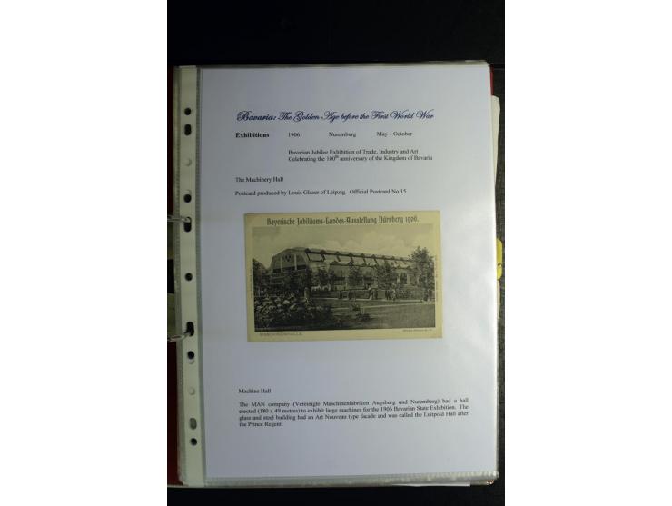 1840/1920, sehr interessante Sammlung ab Vorphila, außerdem etliche, auch bessere Ansichts- und Werbekarten, dekorative vorge