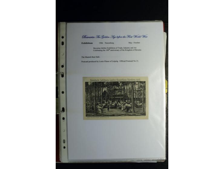 1840/1920, sehr interessante Sammlung ab Vorphila, außerdem etliche, auch bessere Ansichts- und Werbekarten, dekorative vorge