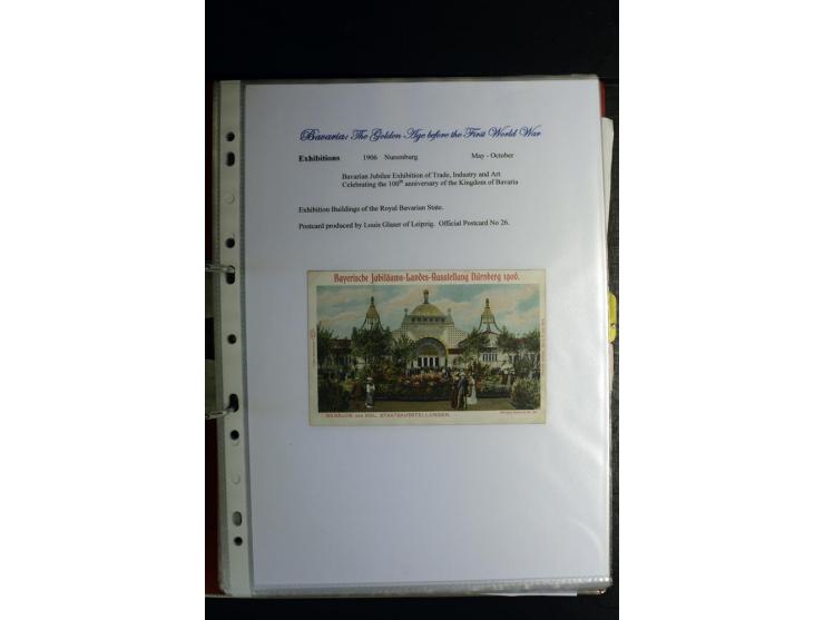 1840/1920, sehr interessante Sammlung ab Vorphila, außerdem etliche, auch bessere Ansichts- und Werbekarten, dekorative vorge