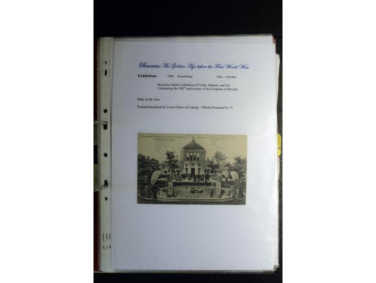1840/1920, sehr interessante Sammlung ab Vorphila, außerdem etliche, auch bessere Ansichts- und Werbekarten, dekorative vorge