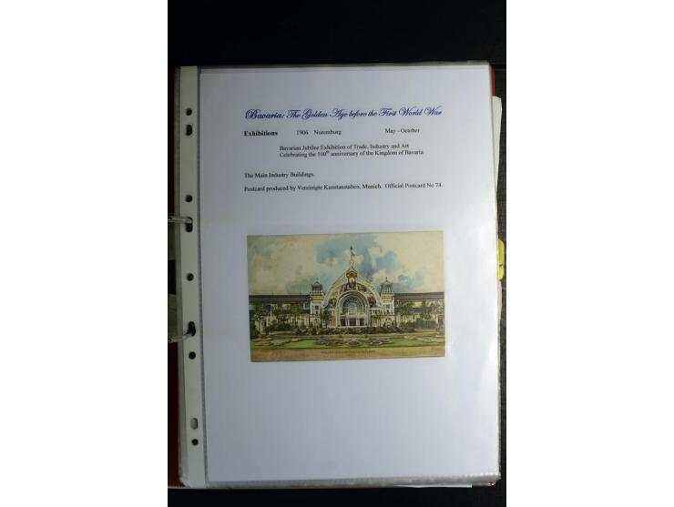 1840/1920, sehr interessante Sammlung ab Vorphila, außerdem etliche, auch bessere Ansichts- und Werbekarten, dekorative vorge