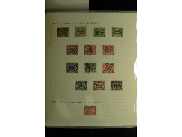 1840/1920, sehr interessante Sammlung ab Vorphila, außerdem etliche, auch bessere Ansichts- und Werbekarten, dekorative vorge