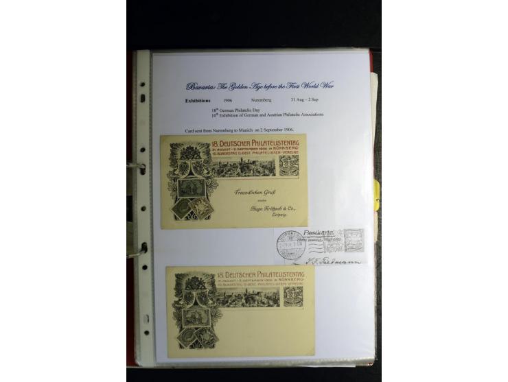 1840/1920, sehr interessante Sammlung ab Vorphila, außerdem etliche, auch bessere Ansichts- und Werbekarten, dekorative vorge