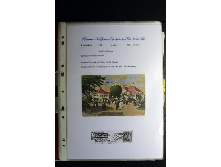 1840/1920, sehr interessante Sammlung ab Vorphila, außerdem etliche, auch bessere Ansichts- und Werbekarten, dekorative vorge