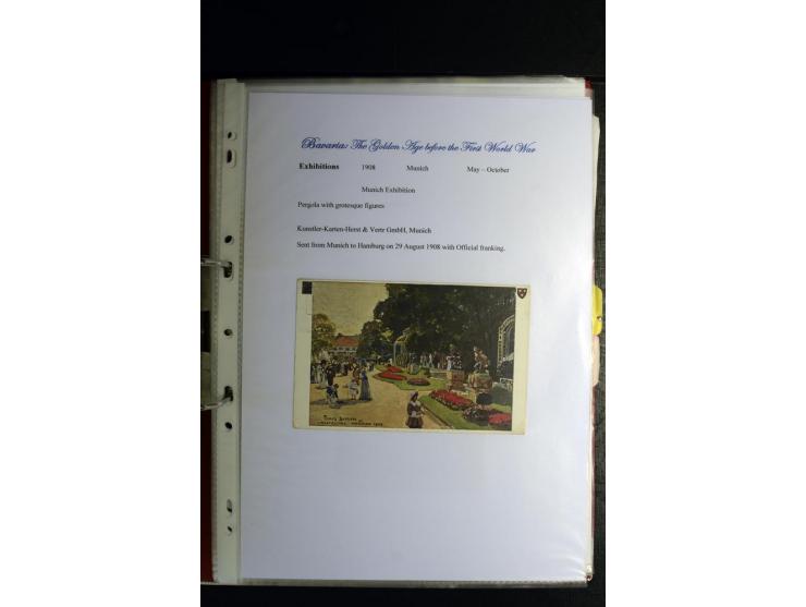 1840/1920, sehr interessante Sammlung ab Vorphila, außerdem etliche, auch bessere Ansichts- und Werbekarten, dekorative vorge