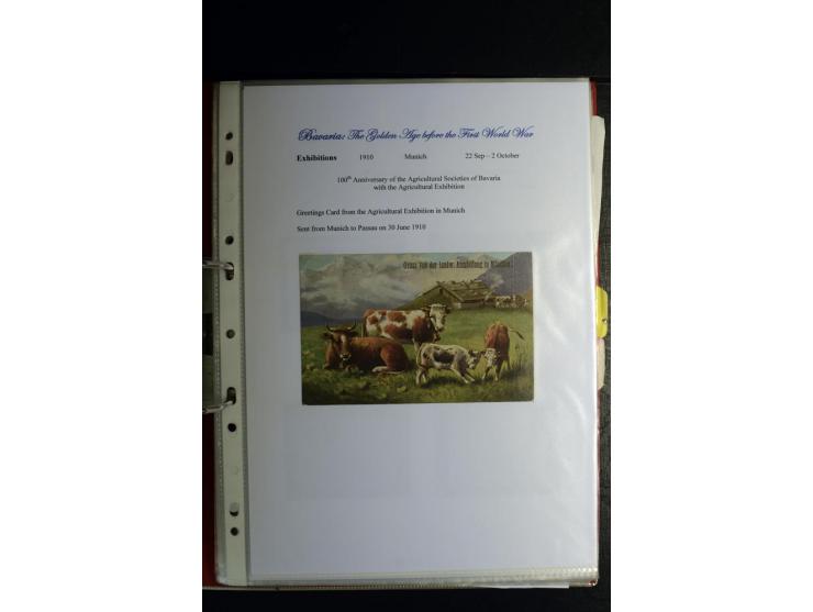1840/1920, sehr interessante Sammlung ab Vorphila, außerdem etliche, auch bessere Ansichts- und Werbekarten, dekorative vorge