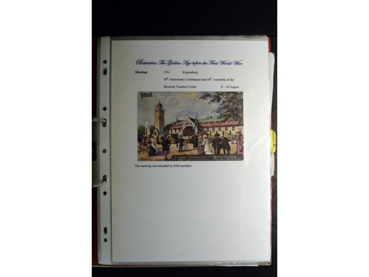 1840/1920, sehr interessante Sammlung ab Vorphila, außerdem etliche, auch bessere Ansichts- und Werbekarten, dekorative vorge