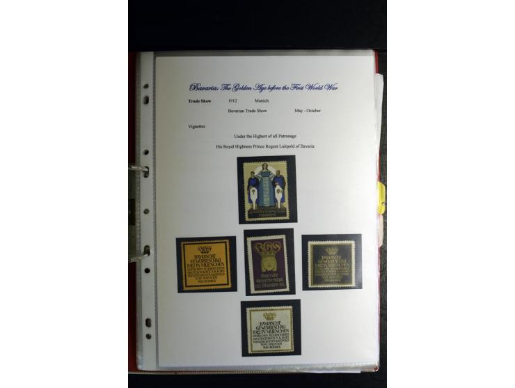 1840/1920, sehr interessante Sammlung ab Vorphila, außerdem etliche, auch bessere Ansichts- und Werbekarten, dekorative vorge