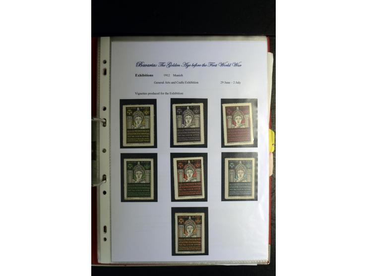 1840/1920, sehr interessante Sammlung ab Vorphila, außerdem etliche, auch bessere Ansichts- und Werbekarten, dekorative vorge