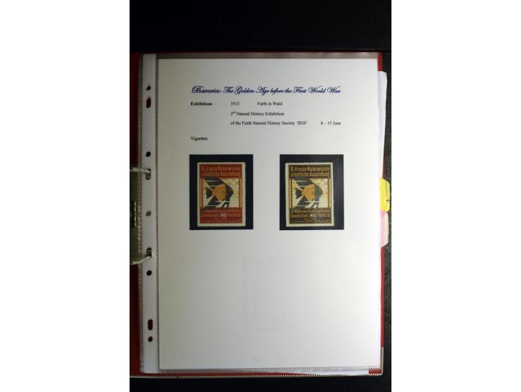 1840/1920, sehr interessante Sammlung ab Vorphila, außerdem etliche, auch bessere Ansichts- und Werbekarten, dekorative vorge