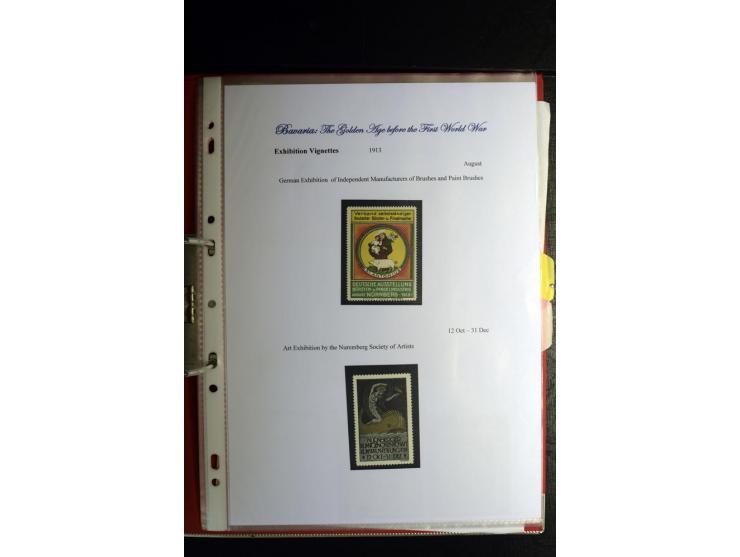 1840/1920, sehr interessante Sammlung ab Vorphila, außerdem etliche, auch bessere Ansichts- und Werbekarten, dekorative vorge