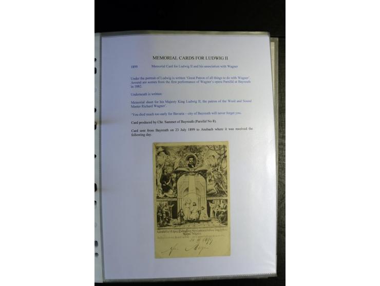 1840/1920, sehr interessante Sammlung ab Vorphila, außerdem etliche, auch bessere Ansichts- und Werbekarten, dekorative vorge