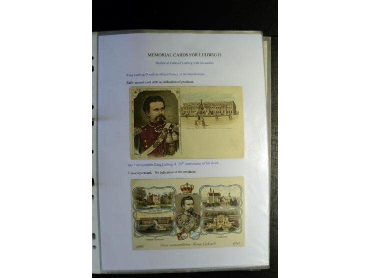 1840/1920, sehr interessante Sammlung ab Vorphila, außerdem etliche, auch bessere Ansichts- und Werbekarten, dekorative vorge
