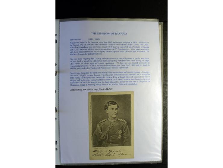 1840/1920, sehr interessante Sammlung ab Vorphila, außerdem etliche, auch bessere Ansichts- und Werbekarten, dekorative vorge