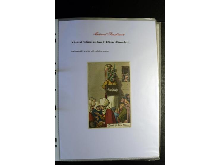 1840/1920, sehr interessante Sammlung ab Vorphila, außerdem etliche, auch bessere Ansichts- und Werbekarten, dekorative vorge