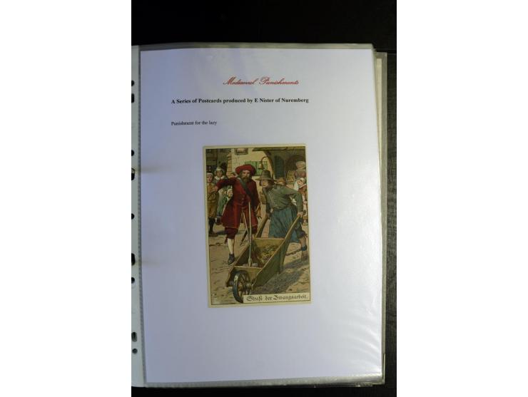 1840/1920, sehr interessante Sammlung ab Vorphila, außerdem etliche, auch bessere Ansichts- und Werbekarten, dekorative vorge