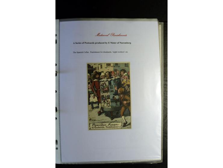 1840/1920, sehr interessante Sammlung ab Vorphila, außerdem etliche, auch bessere Ansichts- und Werbekarten, dekorative vorge