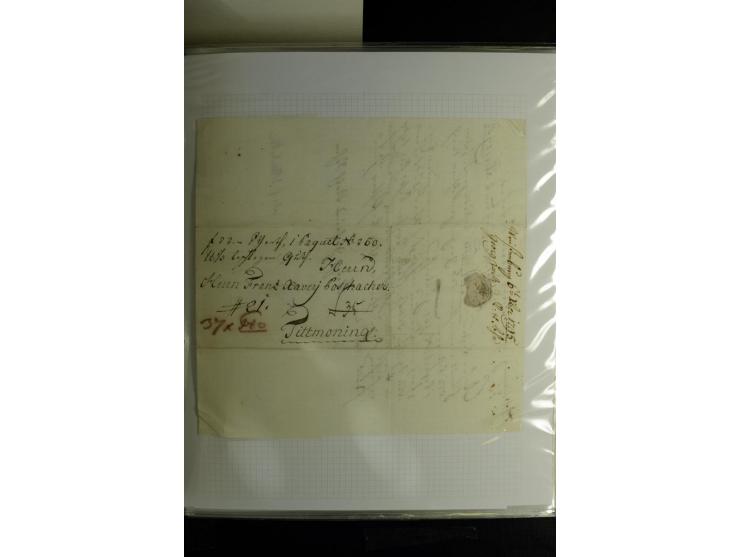 1840/1920, sehr interessante Sammlung ab Vorphila, außerdem etliche, auch bessere Ansichts- und Werbekarten, dekorative vorge