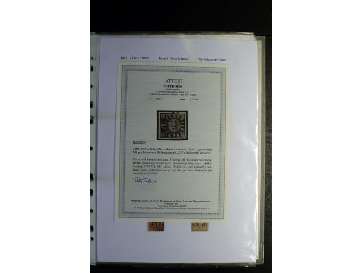 1840/1920, sehr interessante Sammlung ab Vorphila, außerdem etliche, auch bessere Ansichts- und Werbekarten, dekorative vorge
